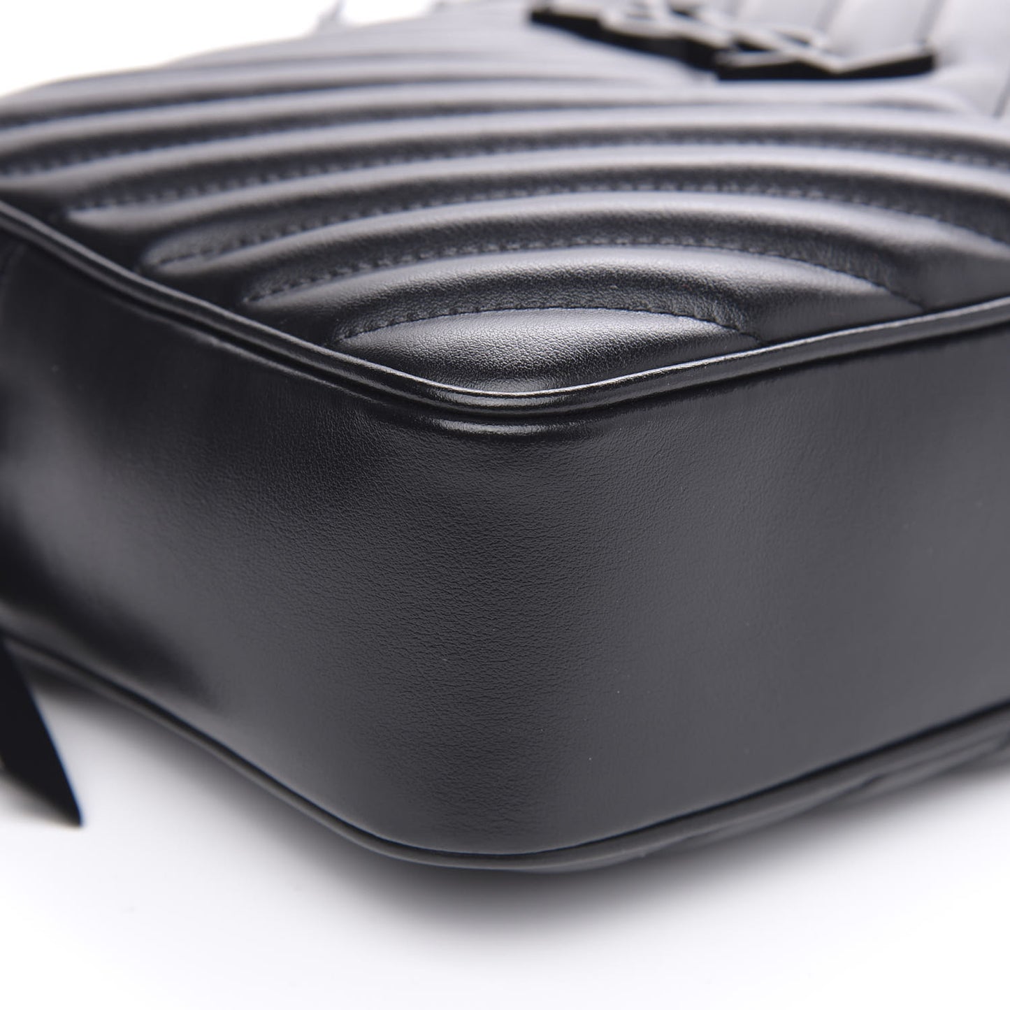 Calfskin Matelasse Monogram Lou Camera Bag Black