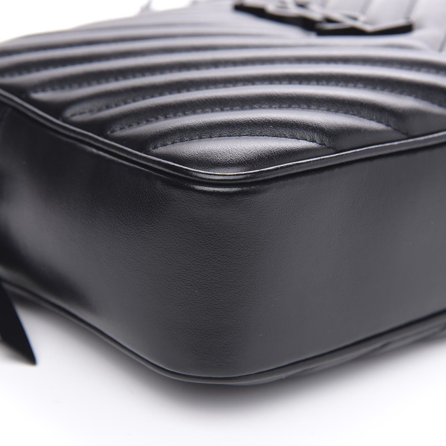 Saint Laurent Calfskin Matelasse Monogram Lou Camera Bag Black 8 of 9