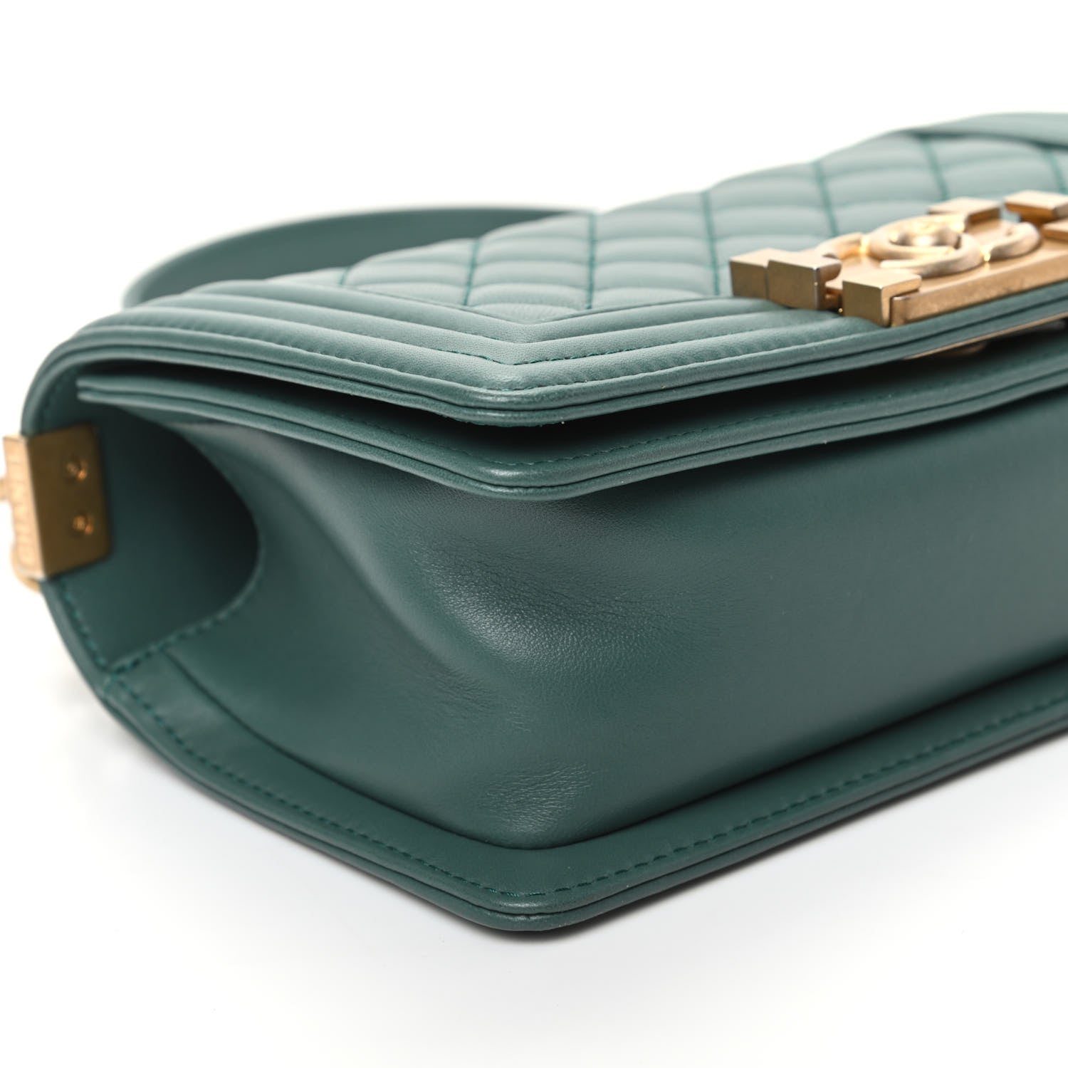 Chanel Calfskin Quilted Small Boy Flap Green 8 of 9