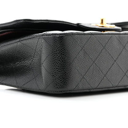 Chanel Caviar Quilted Medium Double Flap Black 9 of 11