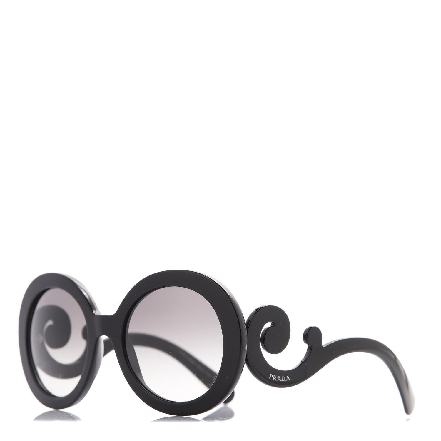 Prada Baroque Sunglasses SPR 27N Black 1 of 7