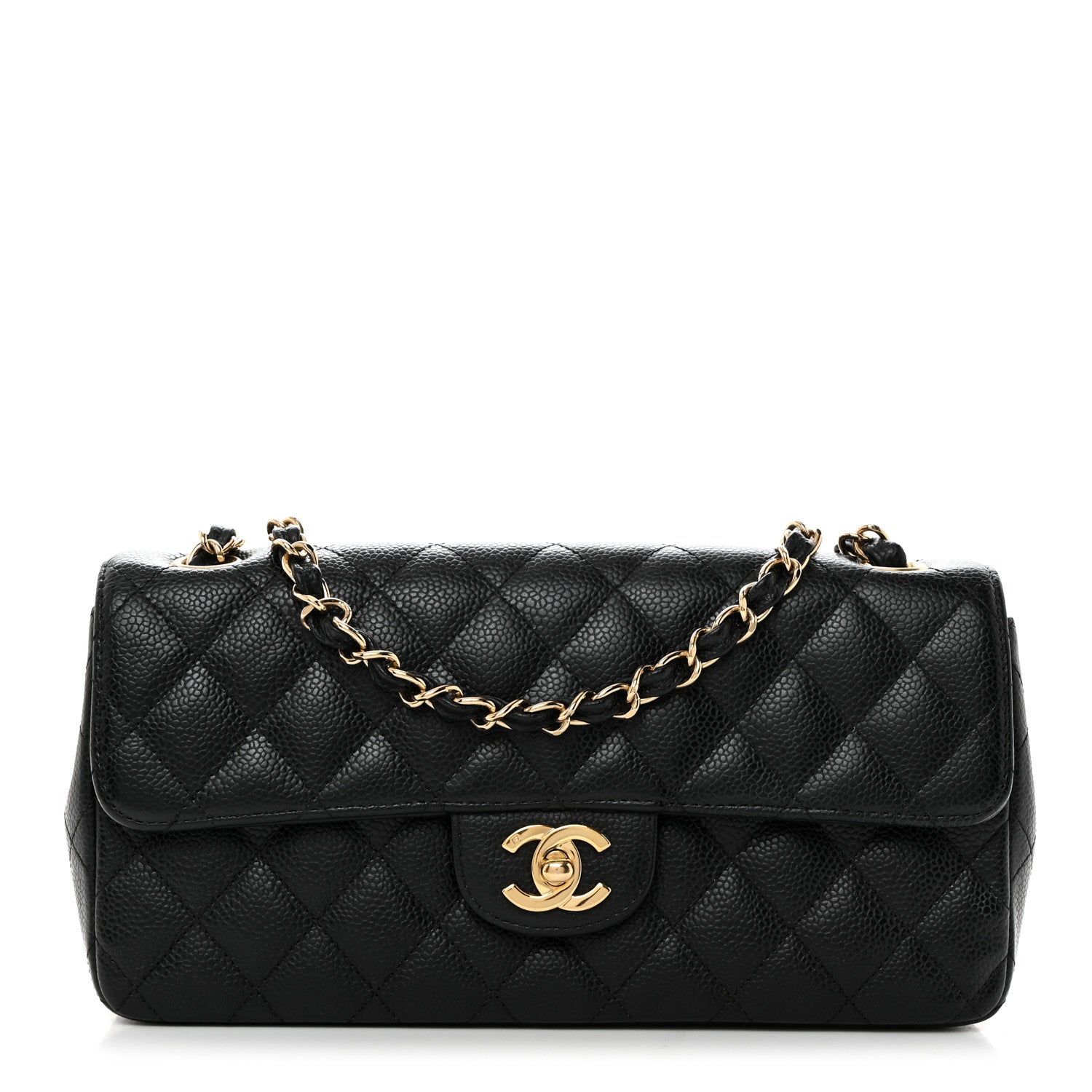 Chanel Caviar Quilted East West Flap Black 1 of 10