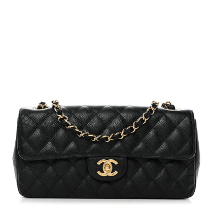 Chanel Caviar Quilted East West Flap Black 1 of 10