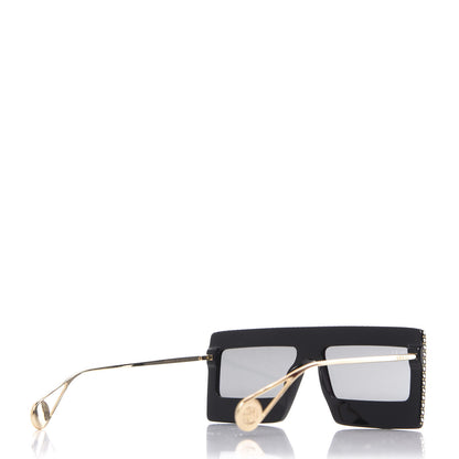 Gucci Acetate Crystal Mask-Frame Sunglasses GG0431S Black 4 of 8