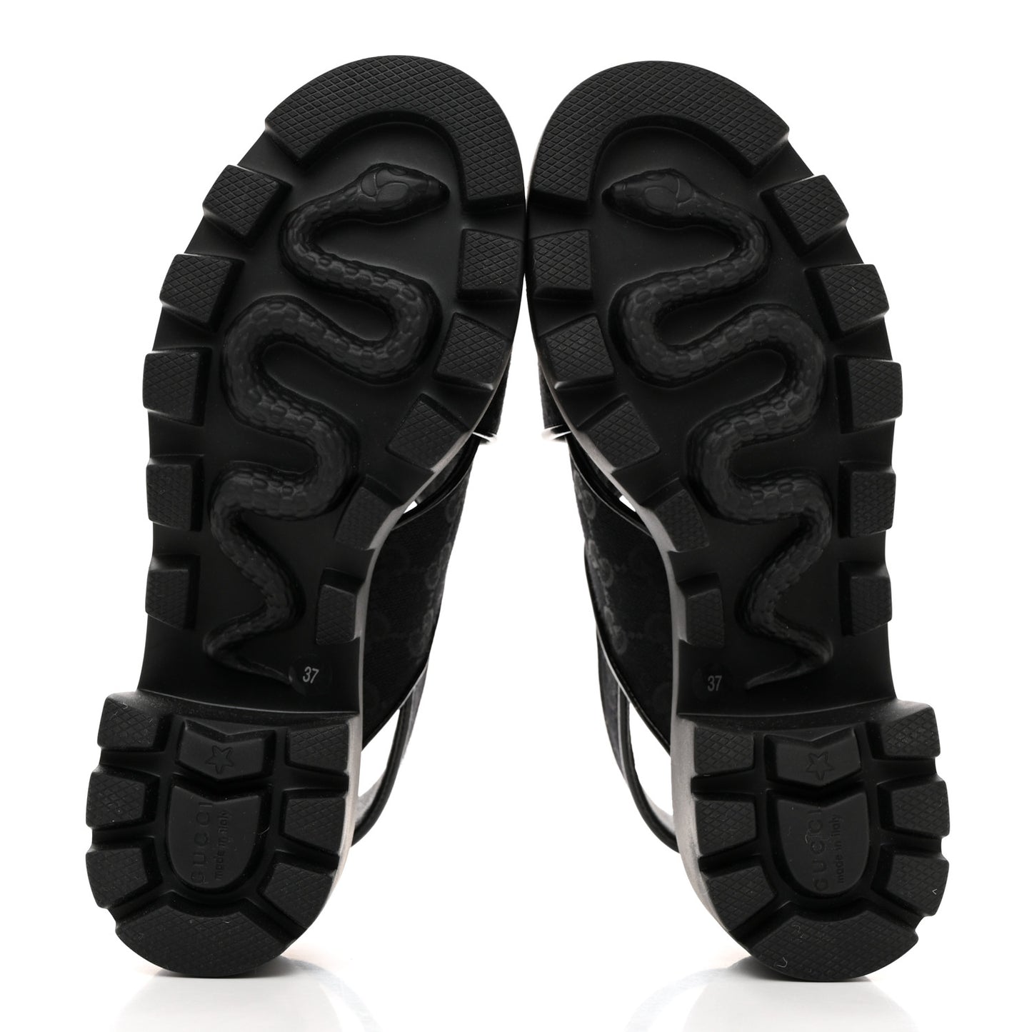 Monogram Granada Kid Trip 40/72mm Lug Sole Sandals 37 Black