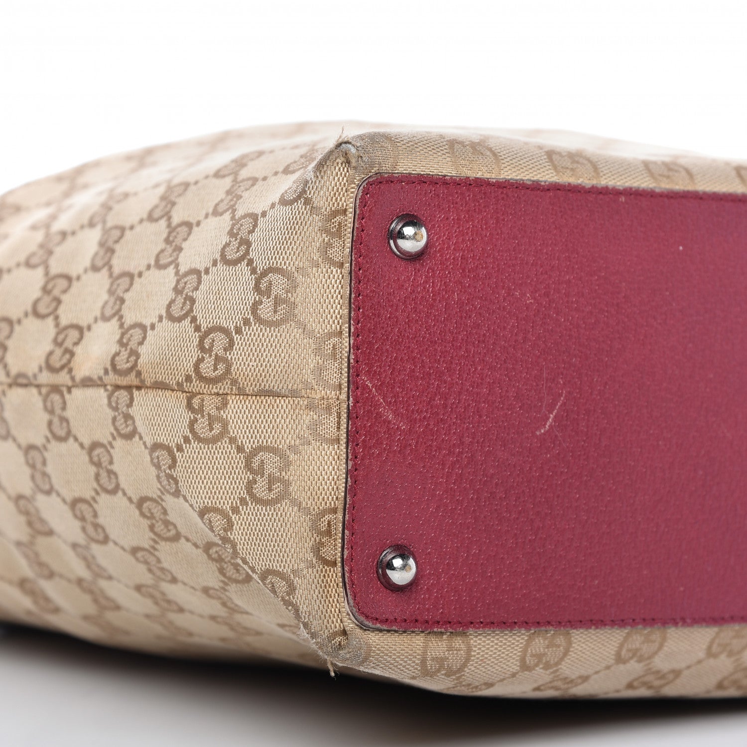 Gucci Monogram Large Eclipse Tote Red 6 of 15