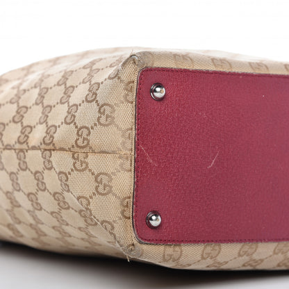 Gucci Monogram Large Eclipse Tote Red 6 of 15