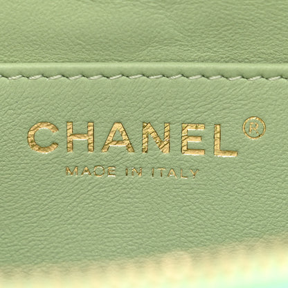 Chanel Gradient Metallic Lambskin Quilted Walking Mood Waist Bag Fanny Pack Pink Purple Green 6 of 10
