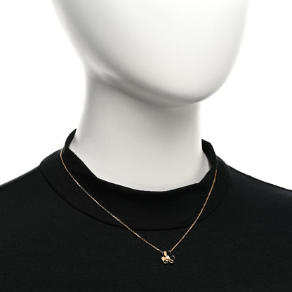 Van Cleef & Arpels 18K Yellow Gold Diamond Mini Frivole Pendant Necklace 2 of 5