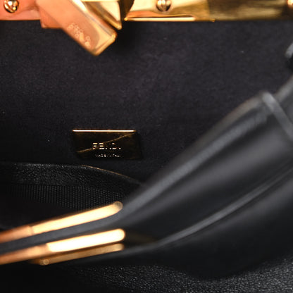 Fendi Nappa Micro Peekaboo Iconic Satchel Black 7 of 9