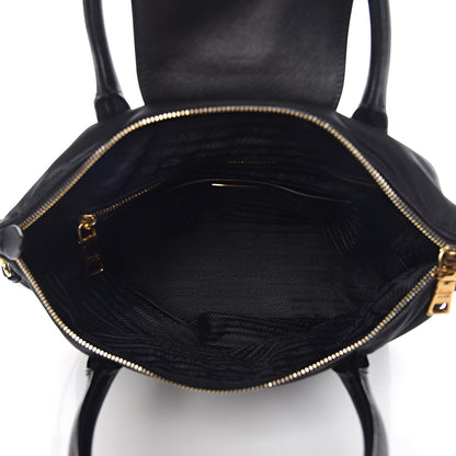 Prada Tessuto Nylon Saffiano Tote Black 5 of 11