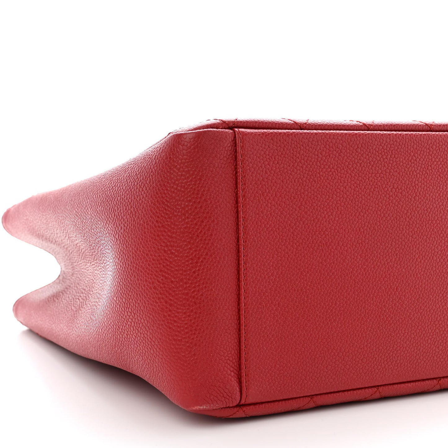 Caviar Quilted Grand Shopping Tote GST Red