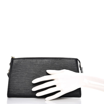 Louis Vuitton Epi Pochette Accessories 24 Black 2 of 9