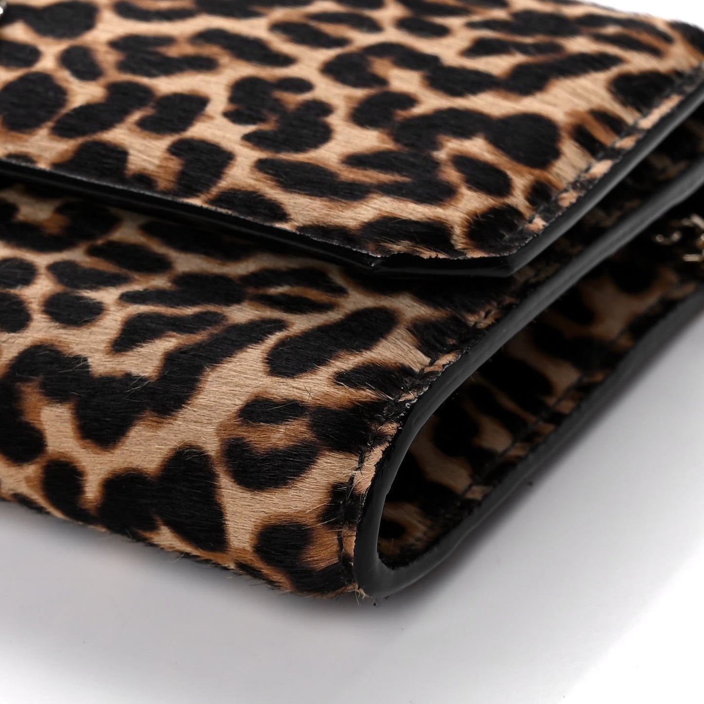 Ponyhair Mini Madeline Wallet On Chain Leopard Natural