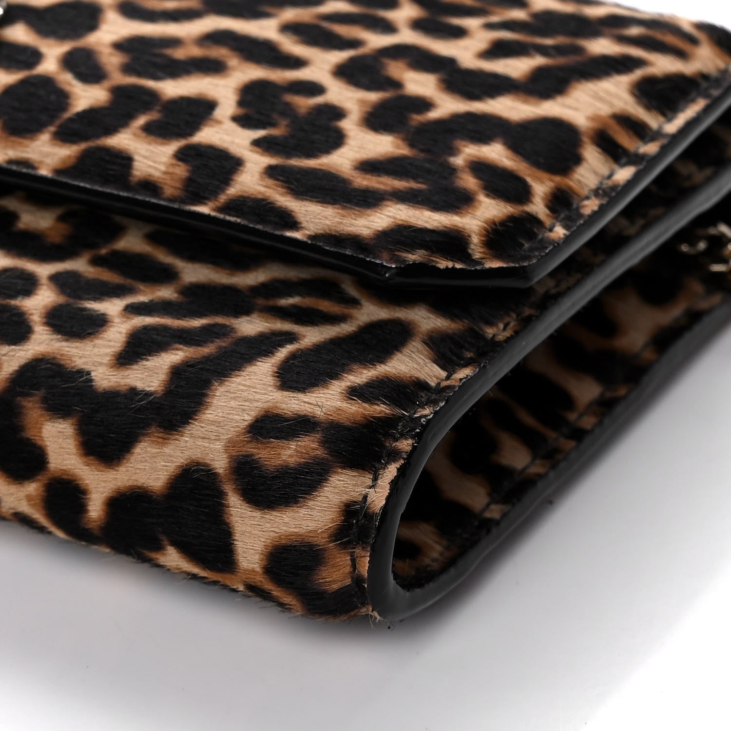 Jimmy Choo Ponyhair Mini Madeline Wallet On Chain Leopard Natural 9 of 12