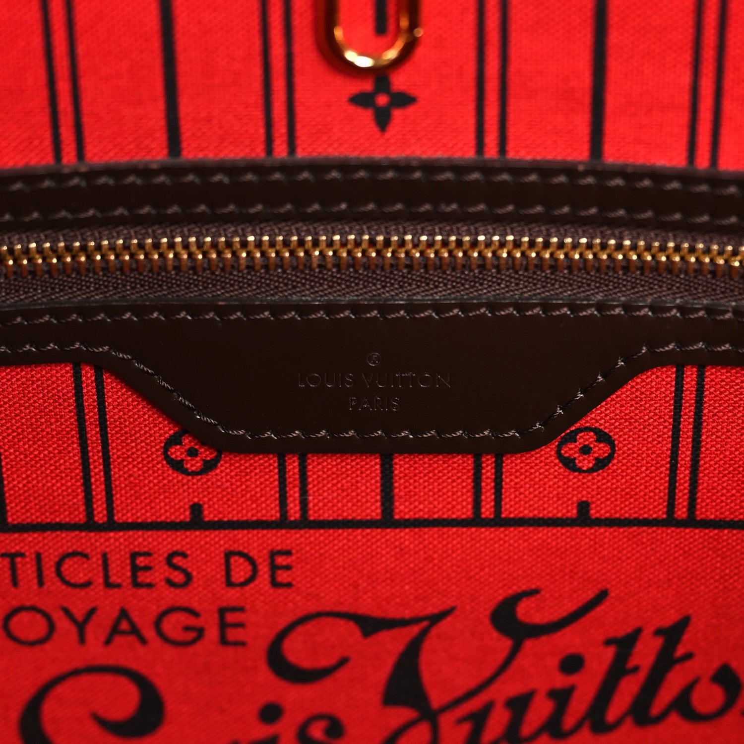 Louis Vuitton Damier Ebene Neverfull MM 6 of 9