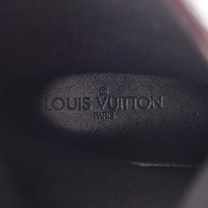 Louis Vuitton Rubber Embossed Monogram Splash Rain Boots 40 Burgundy 6 of 10