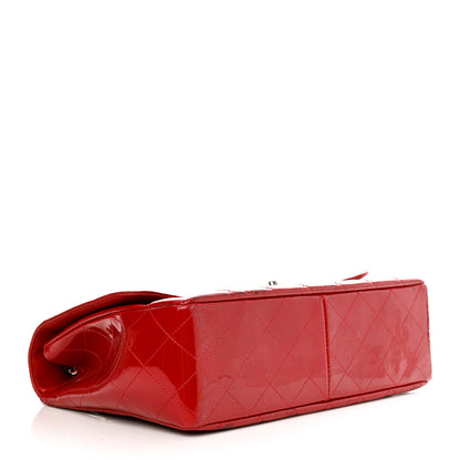 Chanel Patent Quilted Jumbo Single Flap Red 4 of 18