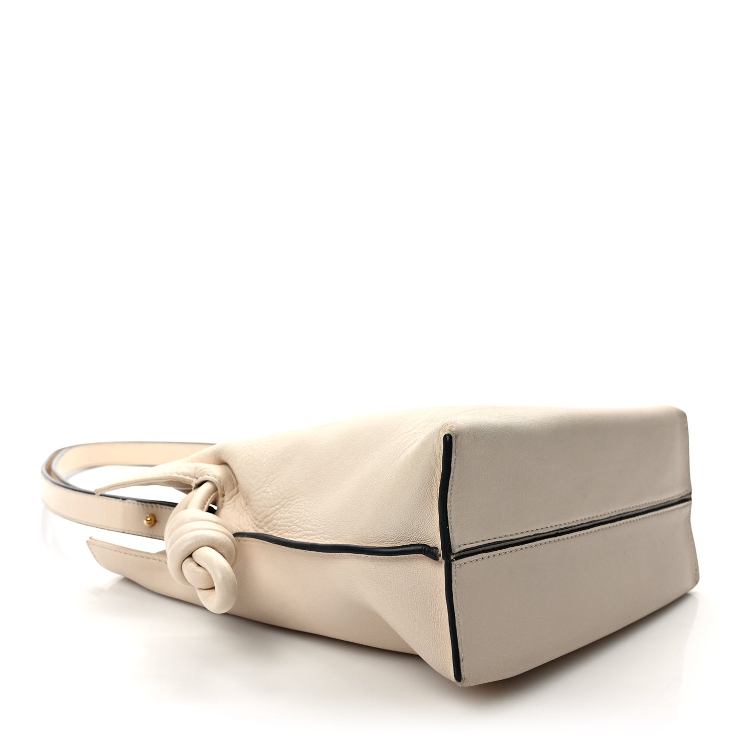 Calfskin Small Flamenco Knot Bag Ivory
