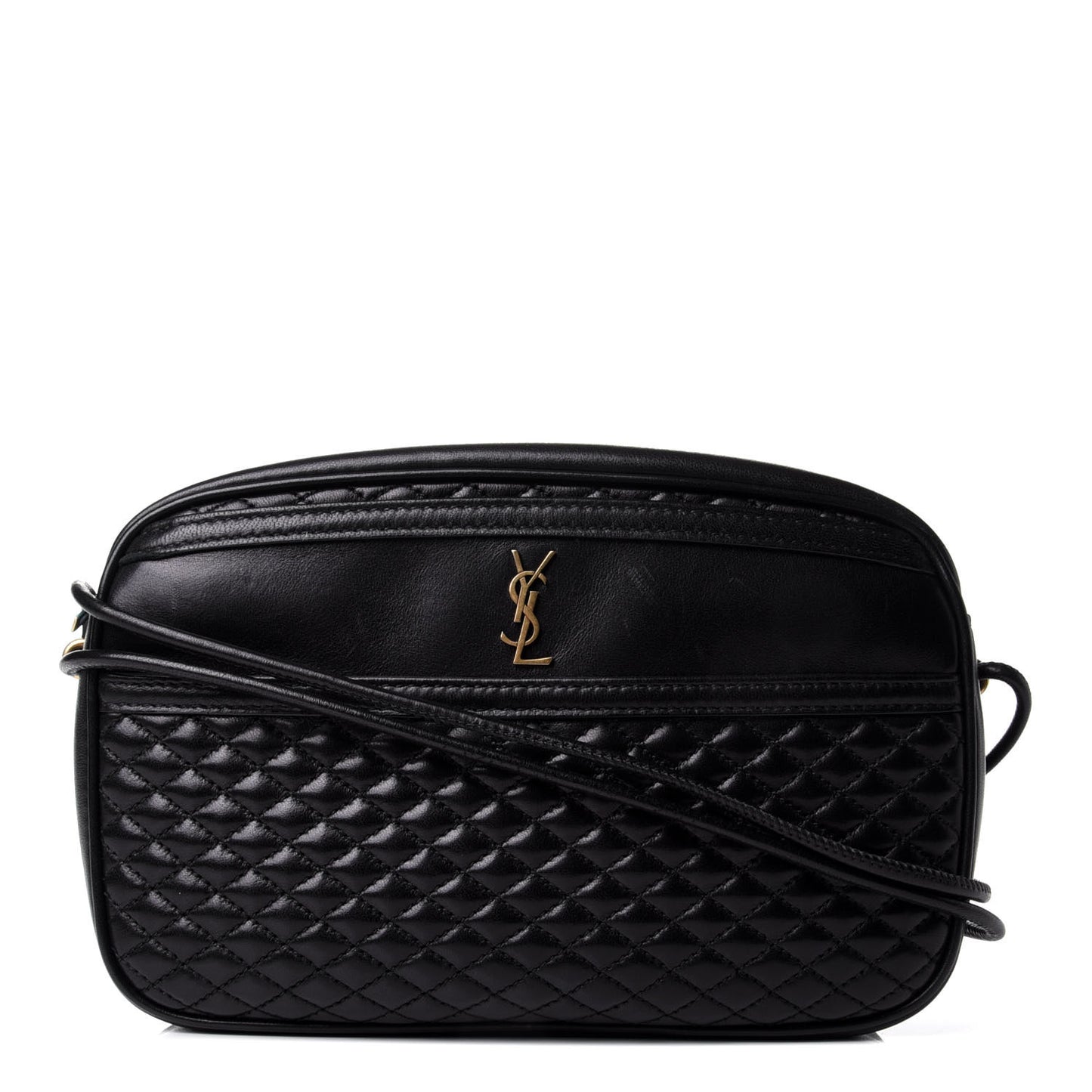 Lambskin Quilted Victoire Camera Bag Black
