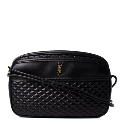Saint Laurent Lambskin Quilted Victoire Camera Bag Black 1 of 4