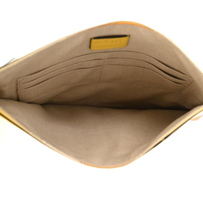 Loewe Calfskin Medium Puzzle Flat Pouch Yellow 5 of 7