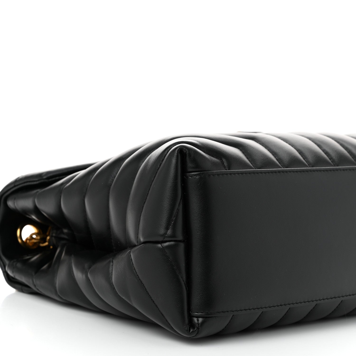 Saint Laurent Calfskin Y Quilted Monogram Medium Loulou Chain Satchel Black 9 of 11