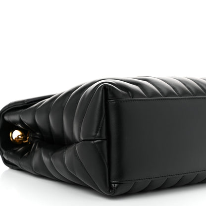 Saint Laurent Calfskin Y Quilted Monogram Medium Loulou Chain Satchel Black 9 of 11