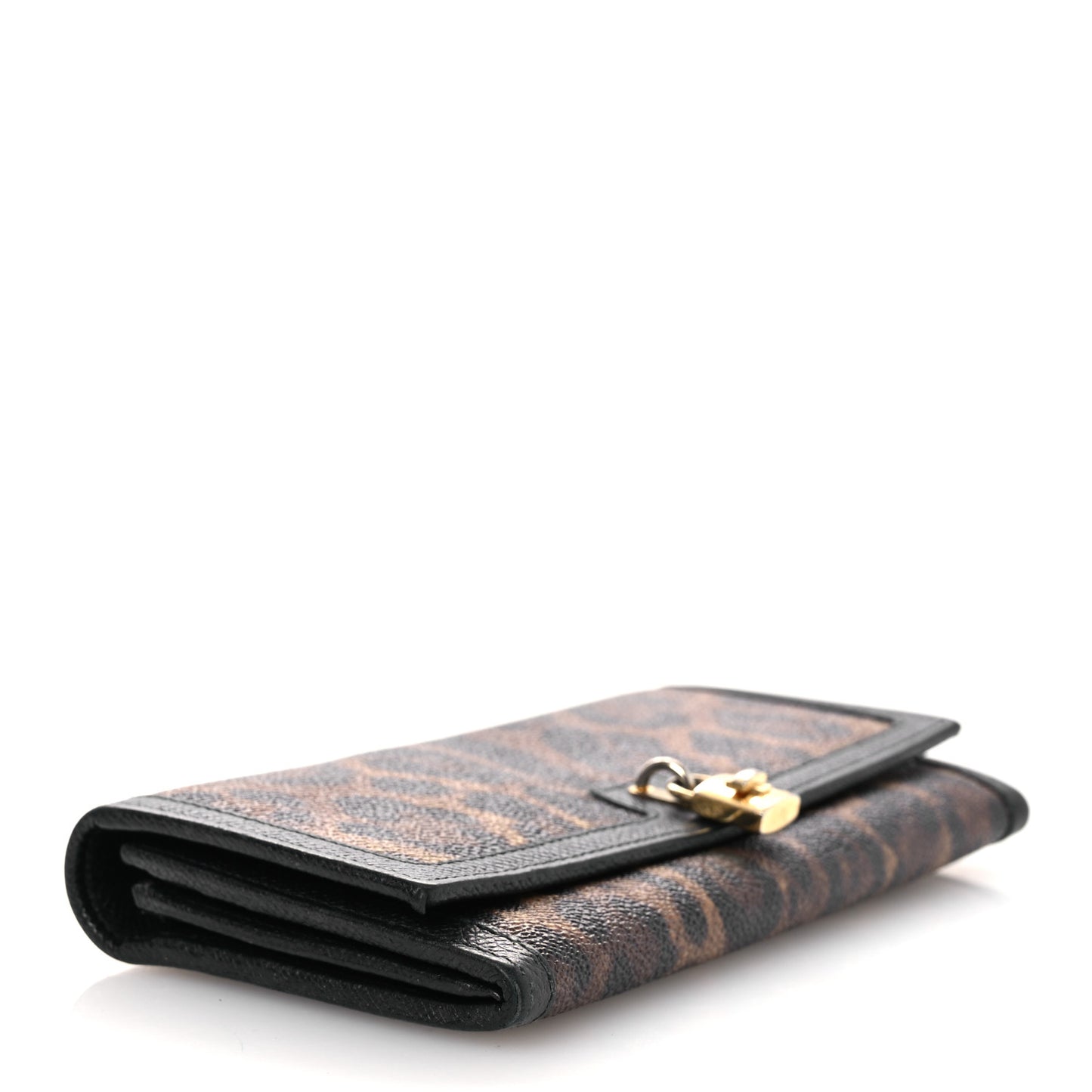 Dauphine Leopard Print Continental Flap Wallet
