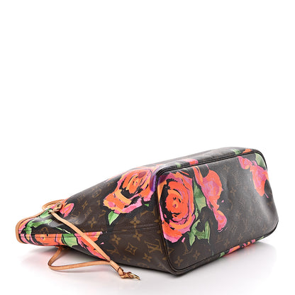 Louis Vuitton Monogram Roses Neverfull MM 4 of 18