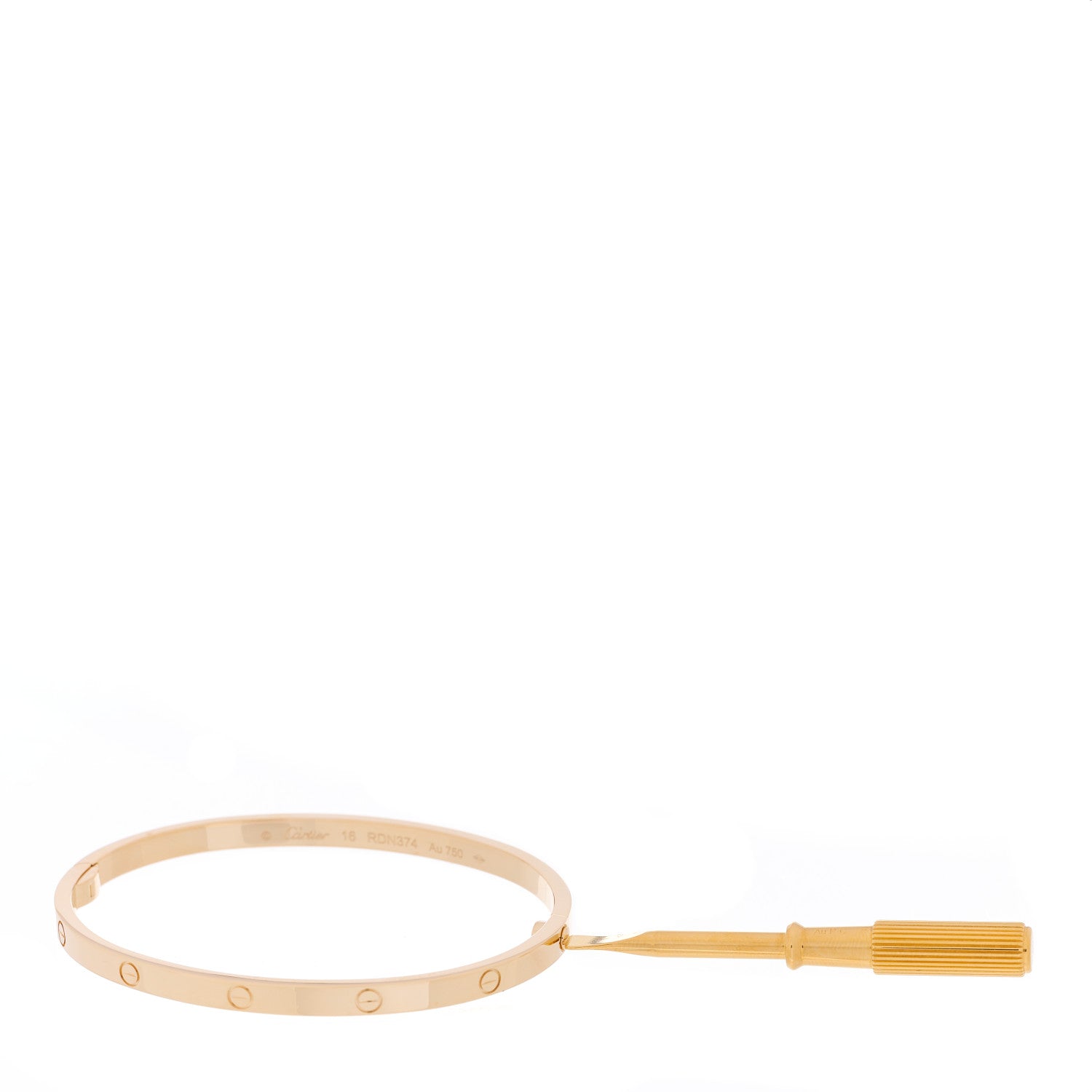 Cartier 18K Yellow Gold Small LOVE Bracelet 16 4 of 5