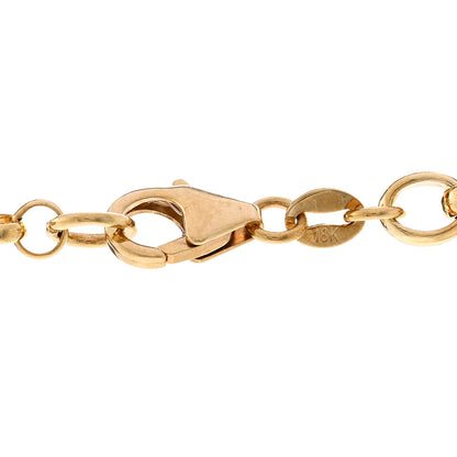 Foundrae 18K Yellow Gold Large Karma Medallion Heavy Mixed Belcher Extension Chain Necklace 4 of 4