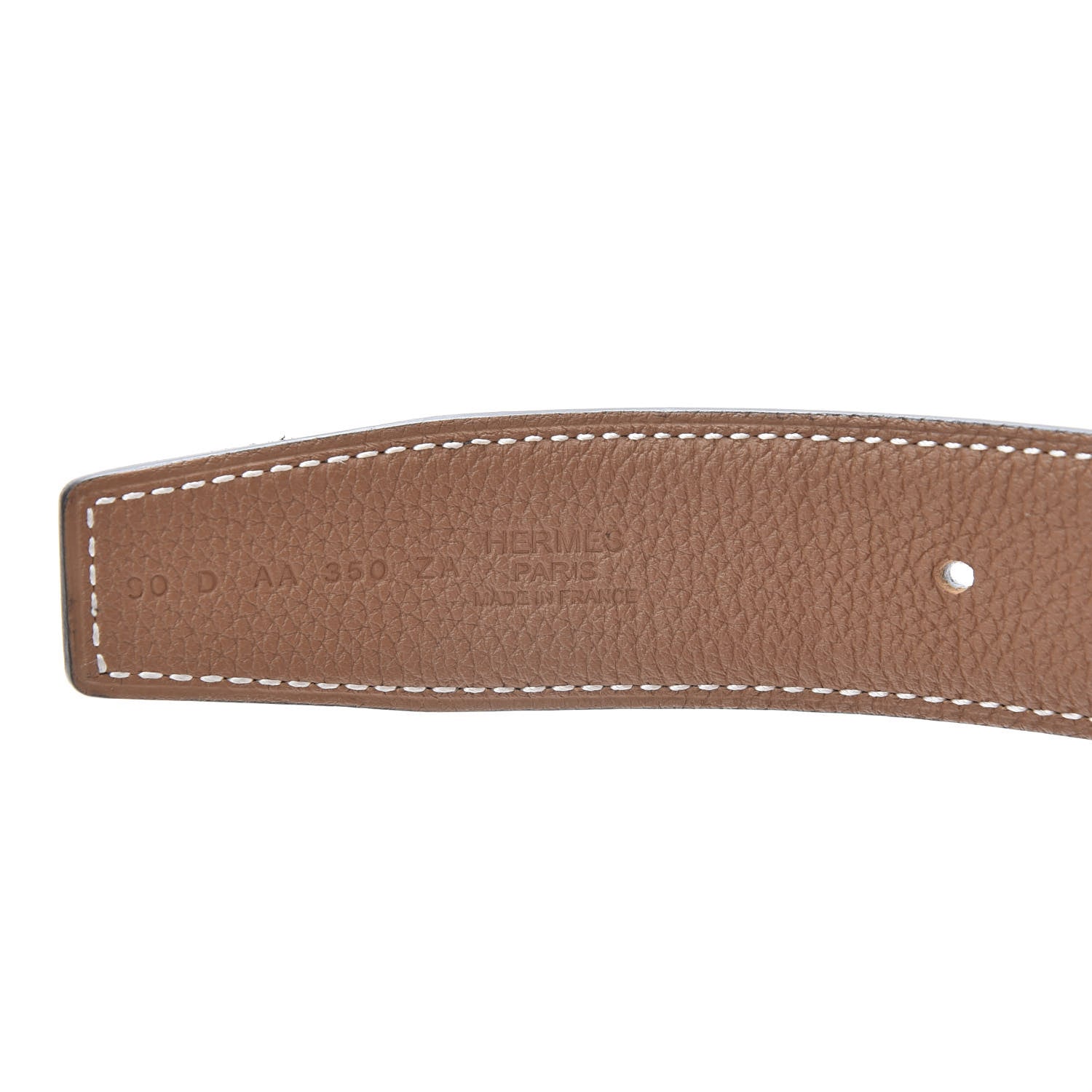 Hermes Box Togo 32mm H Belt 90 Black Gold 3 of 10