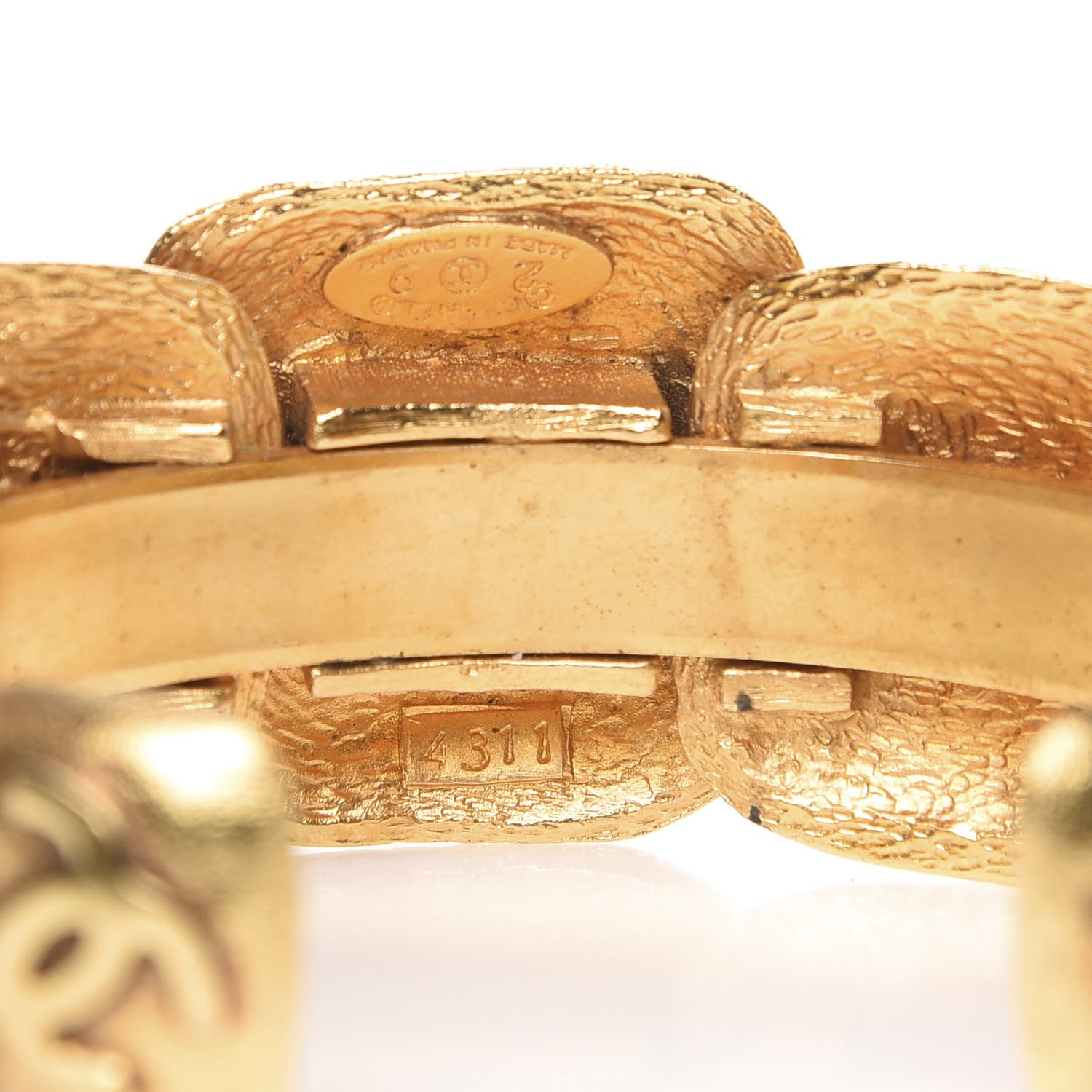 Chanel CC Cuff Gold 4 of 5