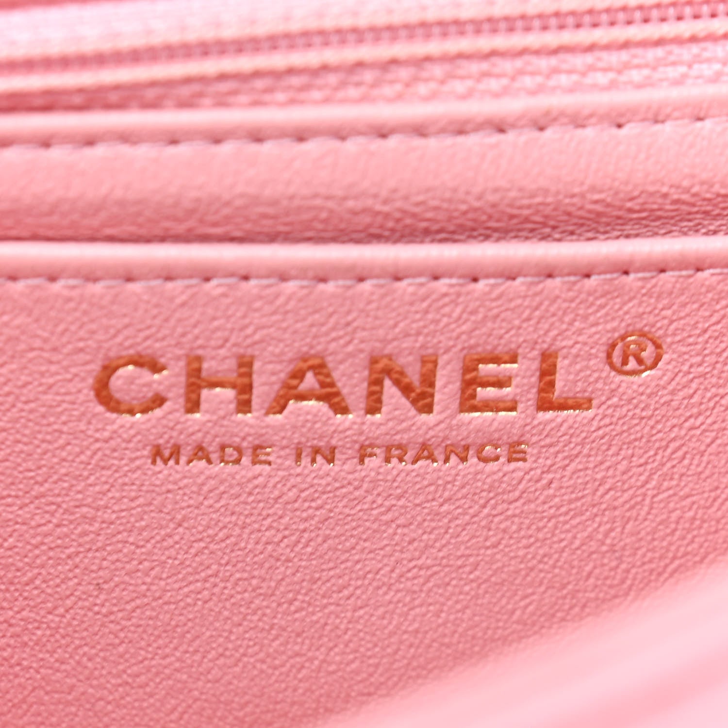 Chanel Lambskin Quilted Mini Rectangular Flap Pink 6 of 9
