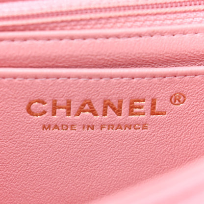 Chanel Lambskin Quilted Mini Rectangular Flap Pink 6 of 9