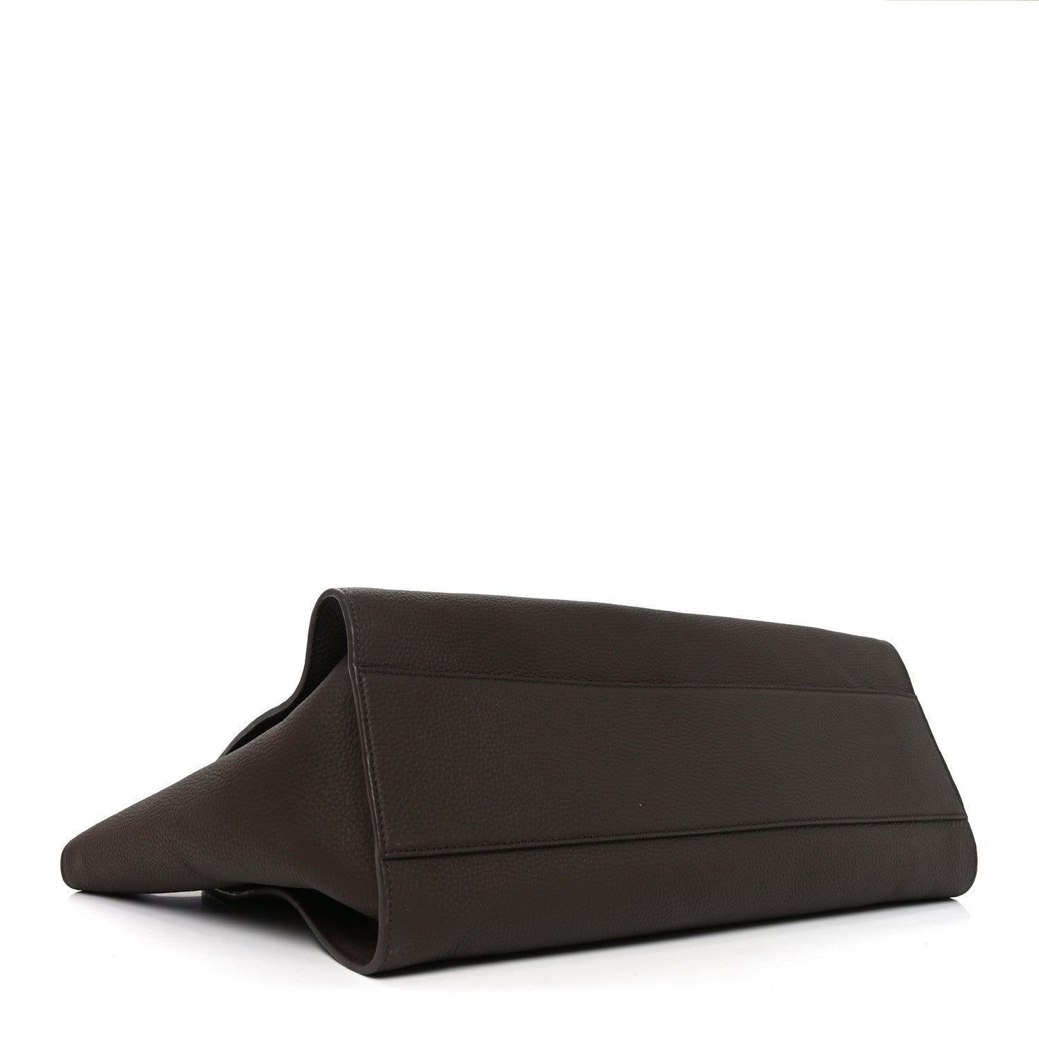 The Row Matte Grained Calfskin Marlo 17 Deep Brown 3 of 8