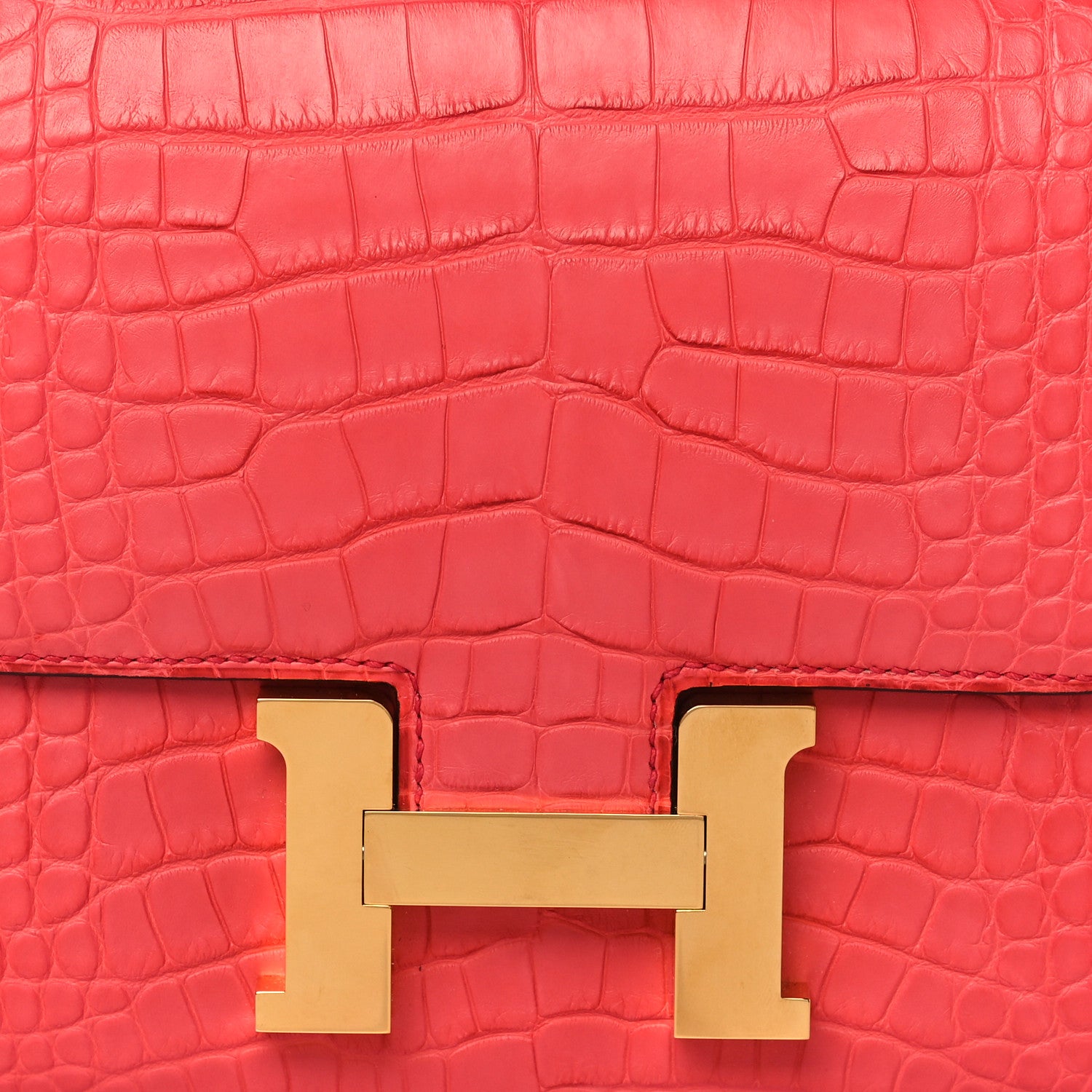 Hermes Matte Alligator Constance 18 Bougainvillea 7 of 10