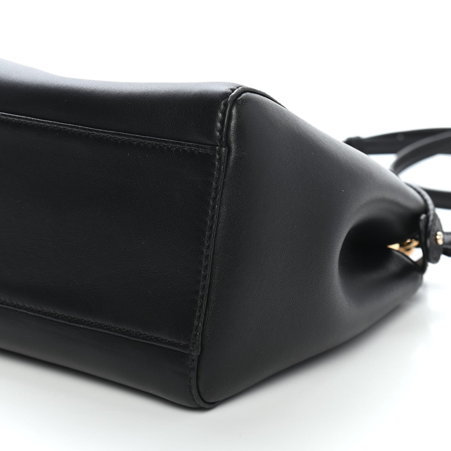 Fendi Nappa Mini Peekaboo Iconic Satchel Black 9 of 9