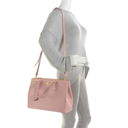 Prada Saffiano Medium Galleria Double Zip Tote Orchidea 2 of 15