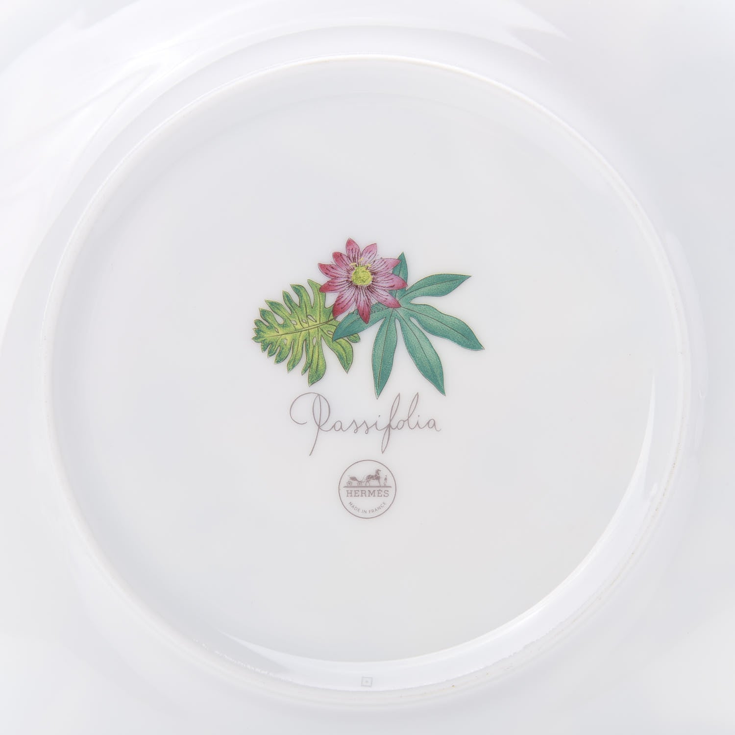 Hermes Porcelain Passifolia Dessert Plate N°2 Set of 2 5 of 6