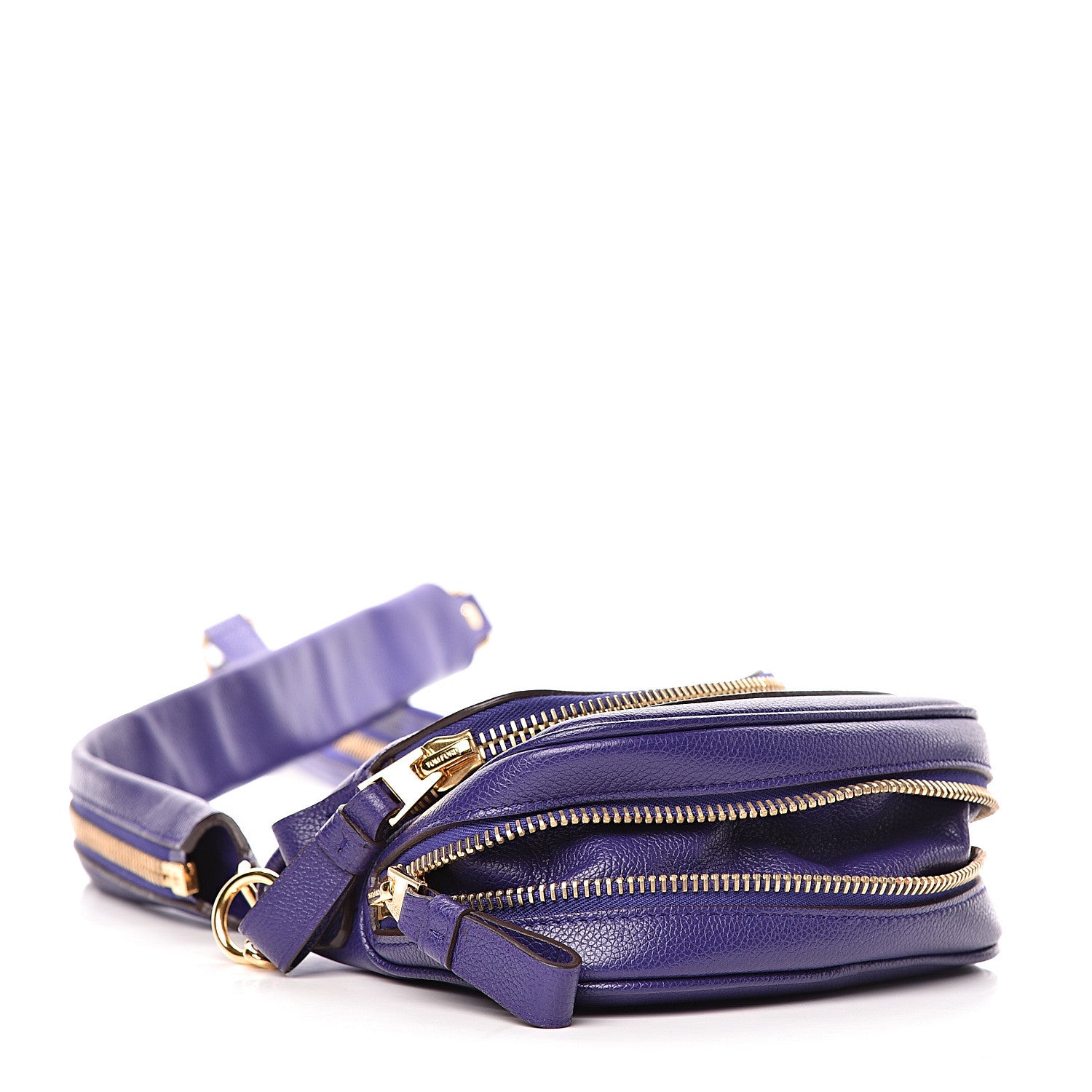 Tom Ford Calfskin Mini Jennifer Crossbody Bag Violet Blue 4 of 10