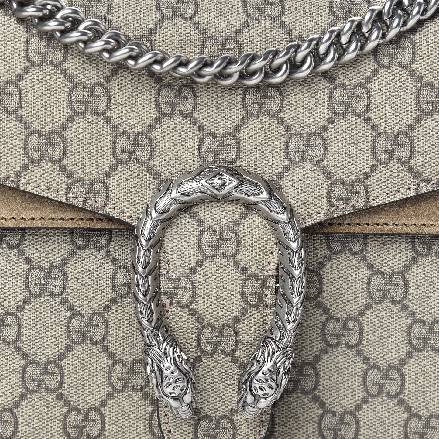 GG Supreme Monogram Small Dionysus Shoulder Bag Taupe