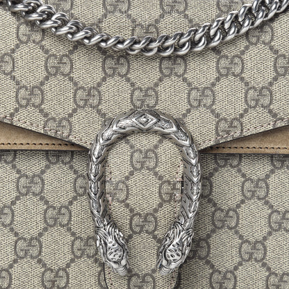 Gucci GG Supreme Monogram Small Dionysus Shoulder Bag Taupe 9 of 11