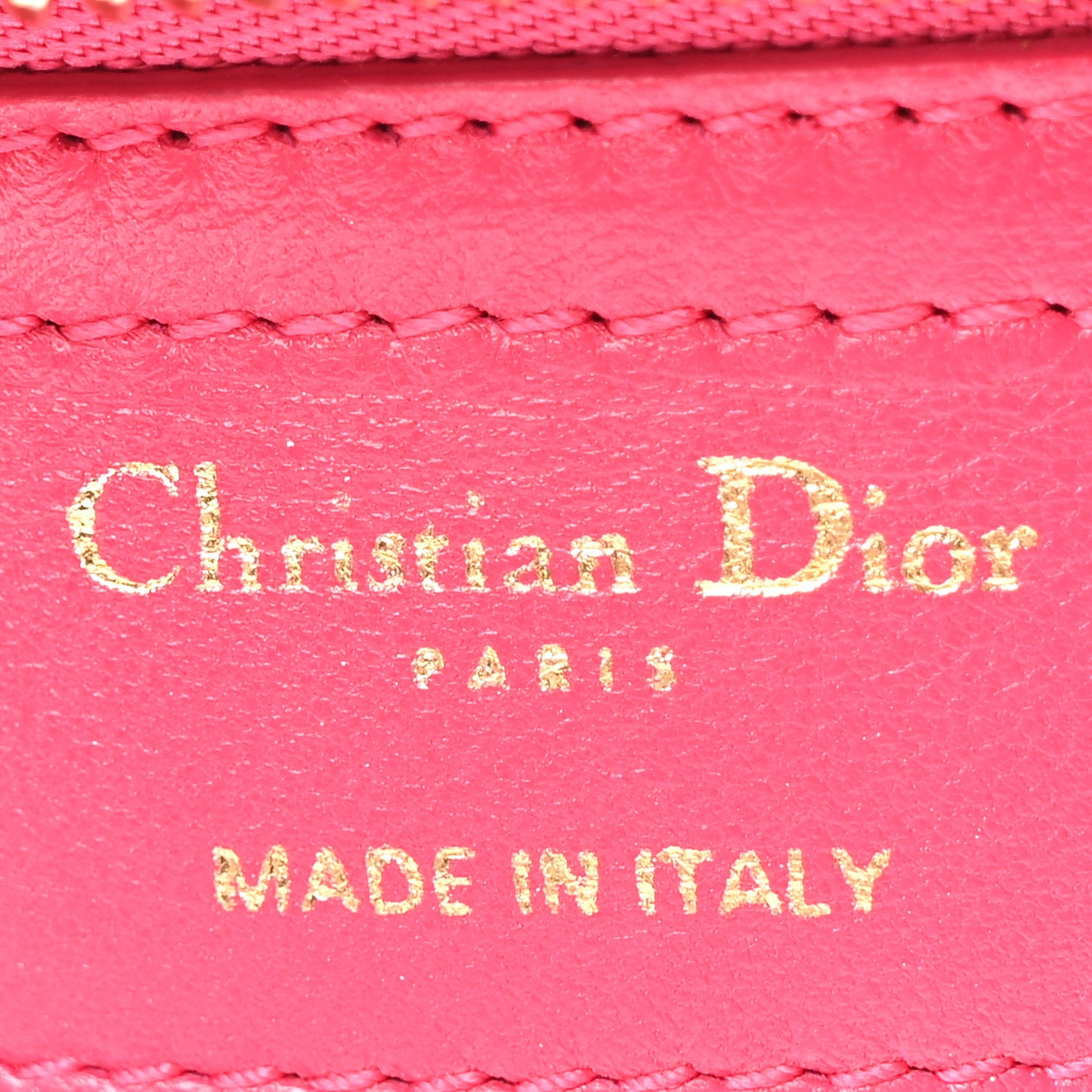 Lambskin Cannage Medium Lady Dior Pink