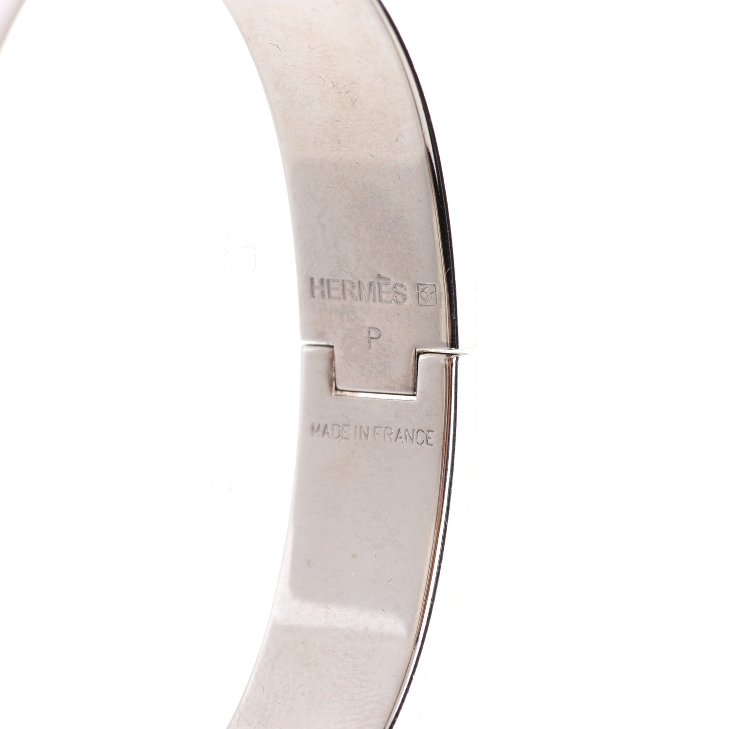 Hermes Enamel Narrow Clic Clac H Bracelet PM White 6 of 7
