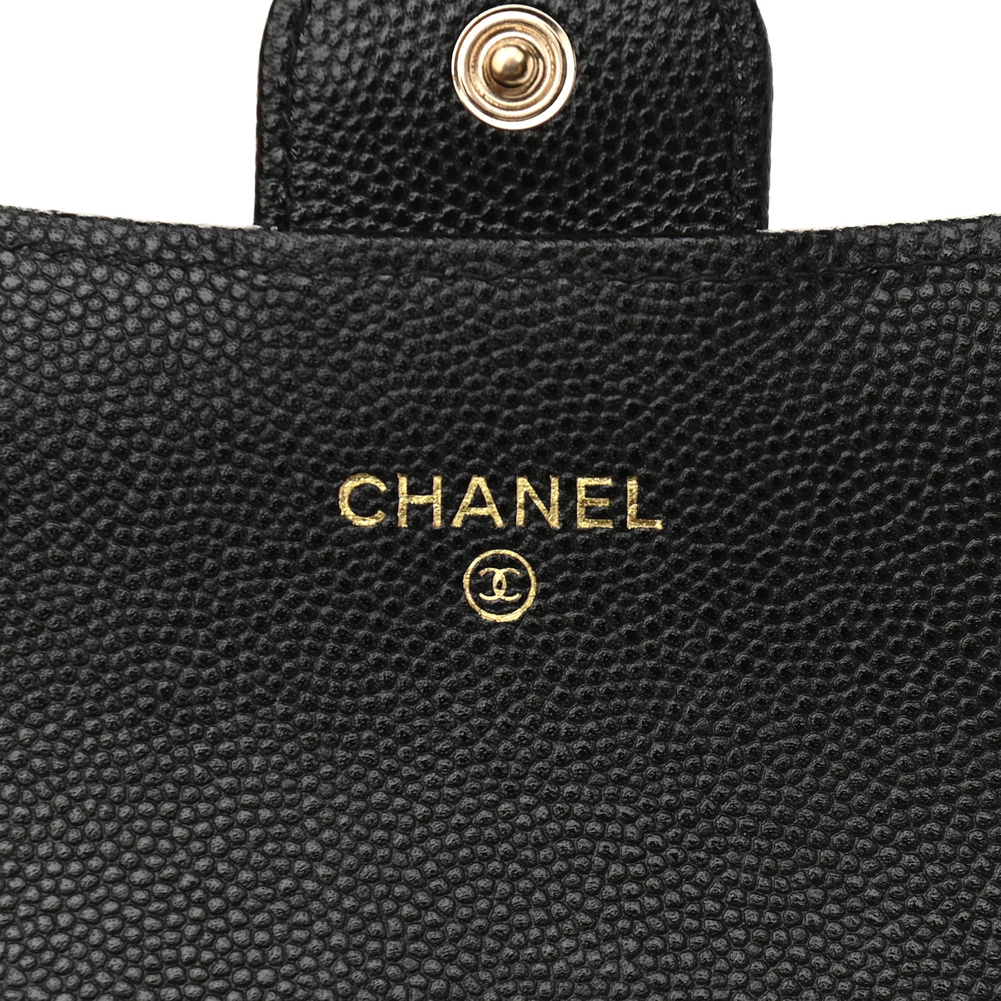 Caviar Quilted Flap Phone Holder With Removable Chain Black