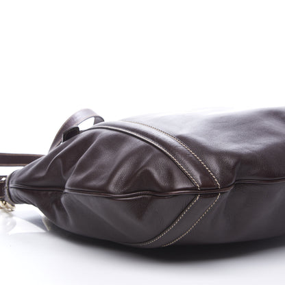 Gucci Calfskin Medium Britt Bag Dark Brown 5 of 10