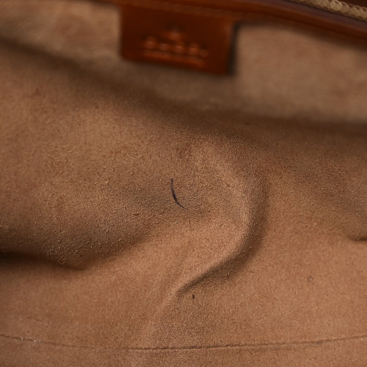GG Supreme Monogram Linea A Foldover Tote Brown