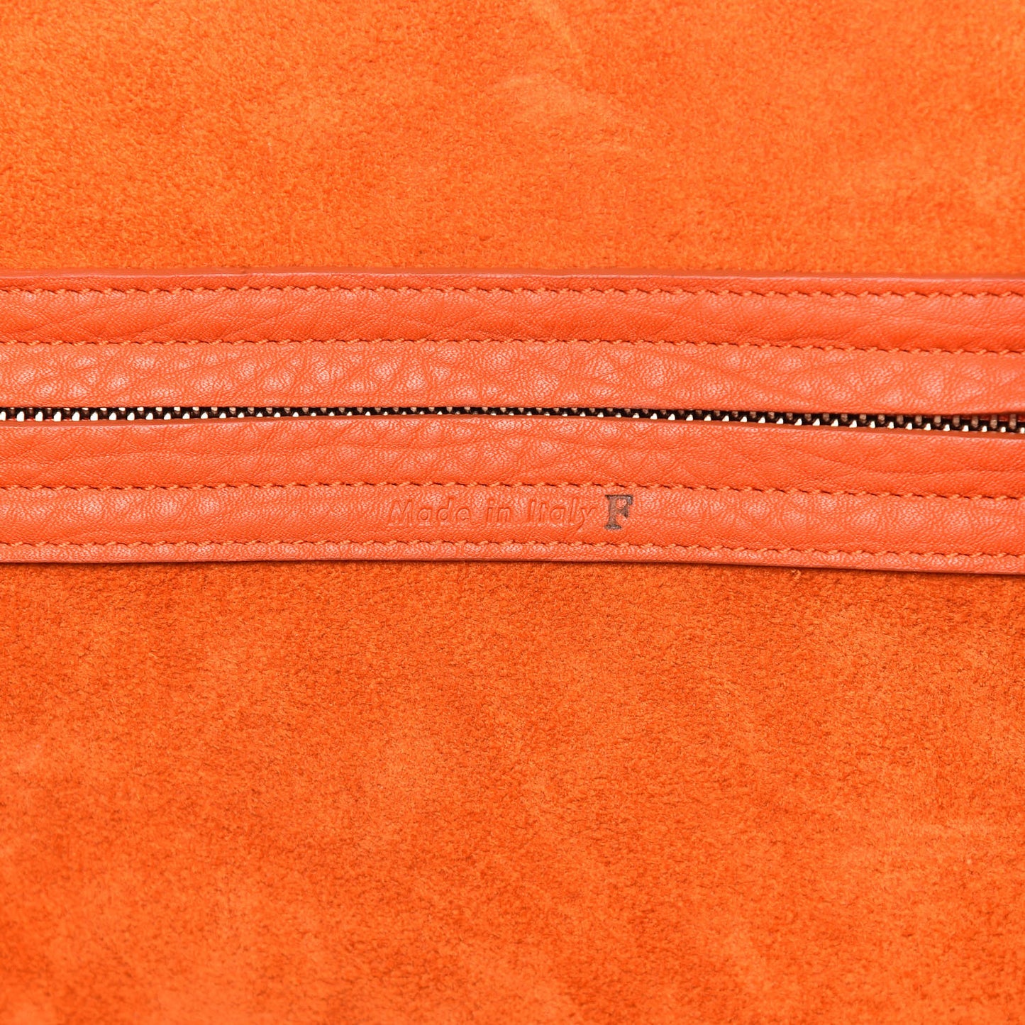 Bullhide Calfskin Medium Phantom Luggage Burnt Orange